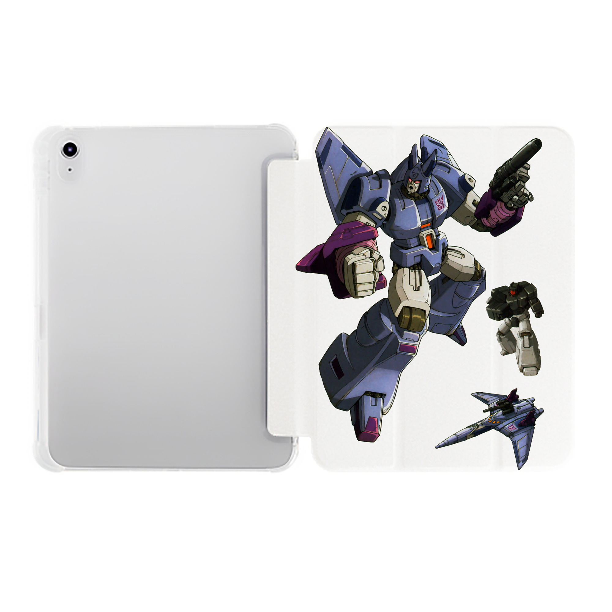 （画像用）  IPad ケース ペン収納付き 三つ折りスタンド PUレザー×シリコン 対応機種9.5/10.5/10.9インチ